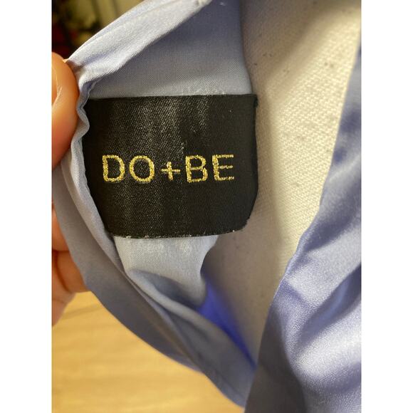 Do + Be Light Blue Sleeveless Satiny - Picture 3 of 3